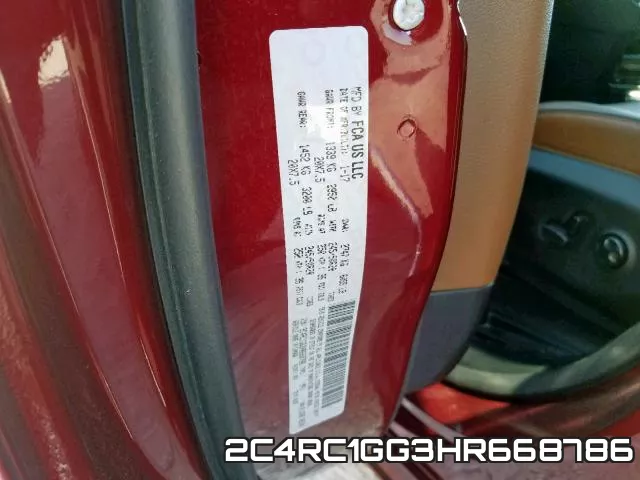 2C4RC1GG3HR668786 фото 2
