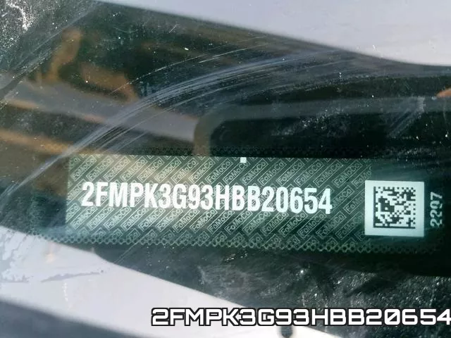 2FMPK3G93HBB20654 фото 2