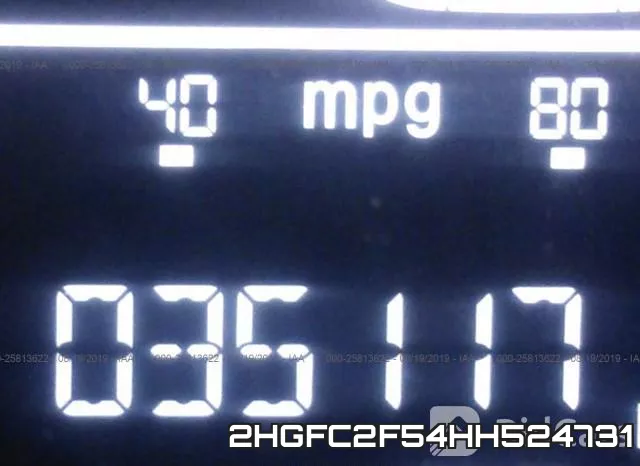 2HGFC2F54HH524731 фото 8