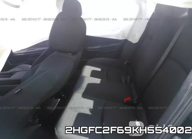2HGFC2F69KH554002 фото 9