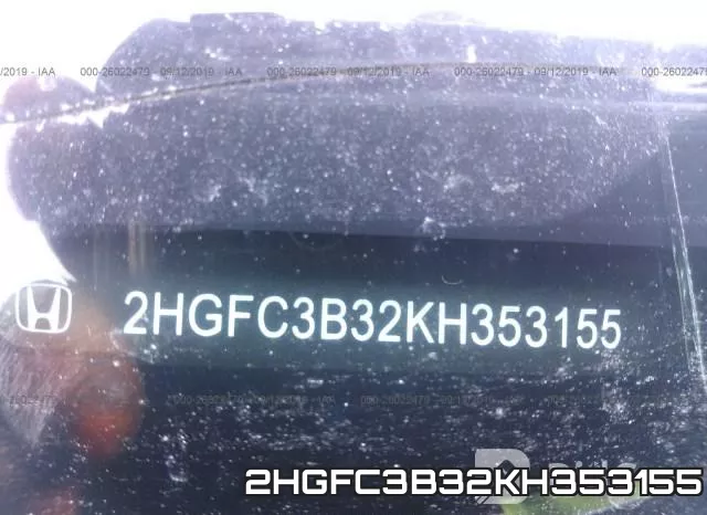 2HGFC3B32KH353155 фото 10