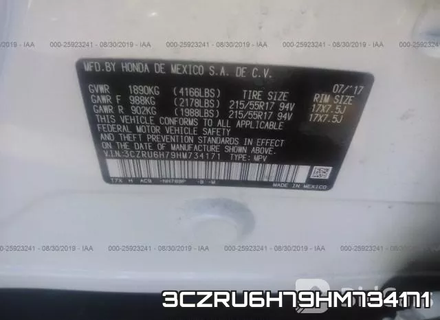 3CZRU6H79HM734171 фото 10