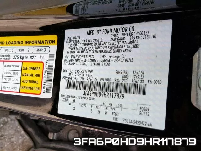 3FA6P0HD9HR117879 фото 2
