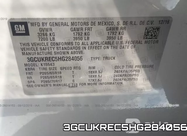 3GCUKREC5HG284056 фото 10