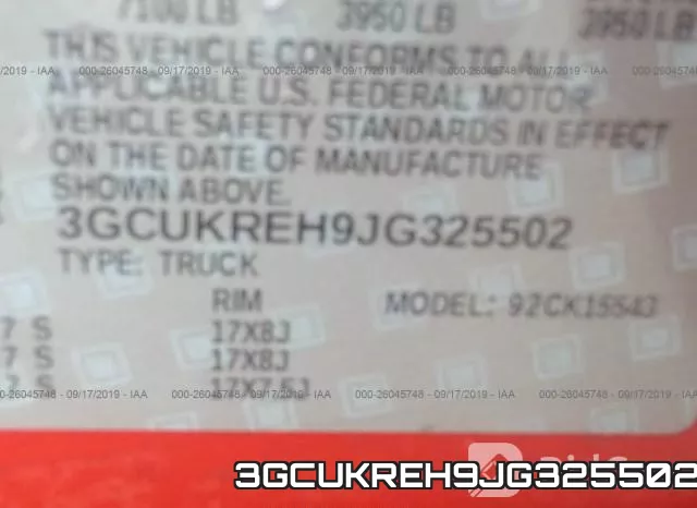 3GCUKREH9JG325502 фото 10
