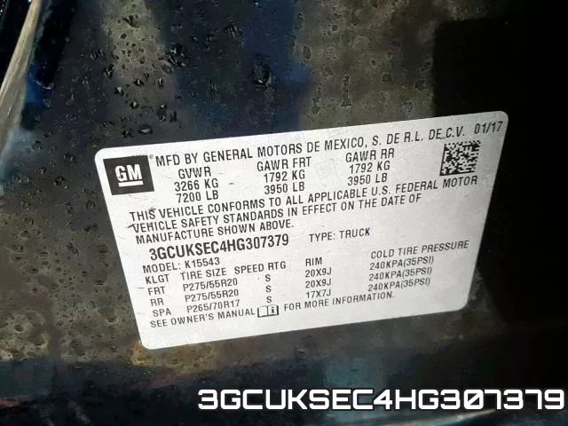 3GCUKSEC4HG307379 фото 2