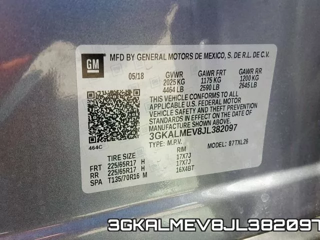3GKALMEV8JL382097 фото 2