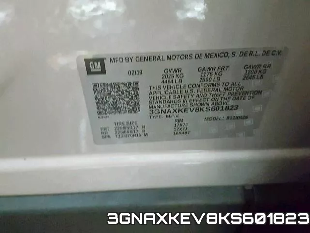 3GNAXKEV8KS601823 фото 2