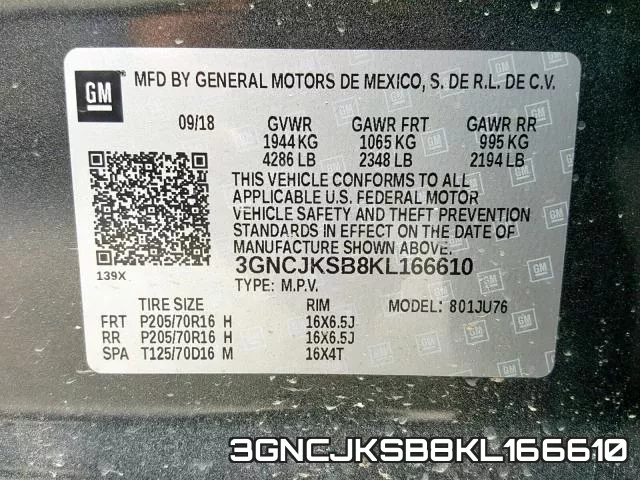3GNCJKSB8KL166610 фото 2
