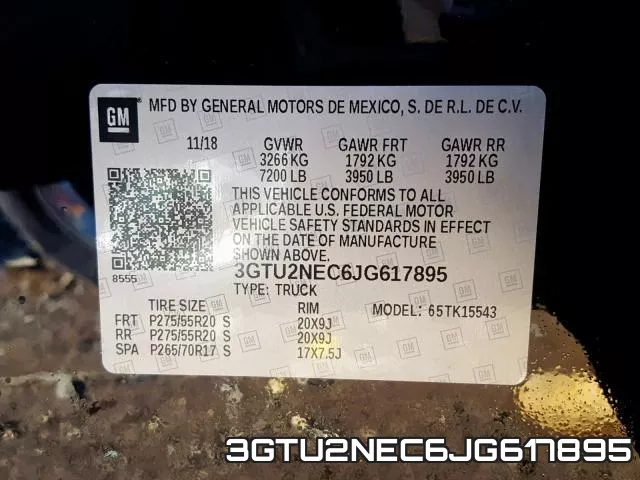 3GTU2NEC6JG617895 фото 2