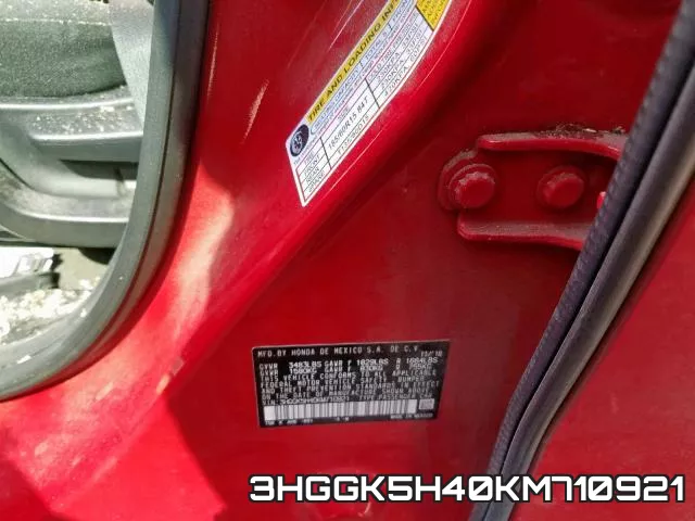 3HGGK5H40KM710921 фото 2