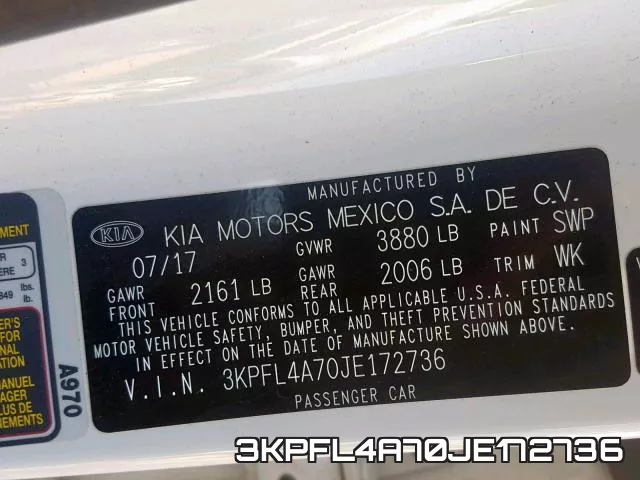 3KPFL4A70JE172736 фото 2