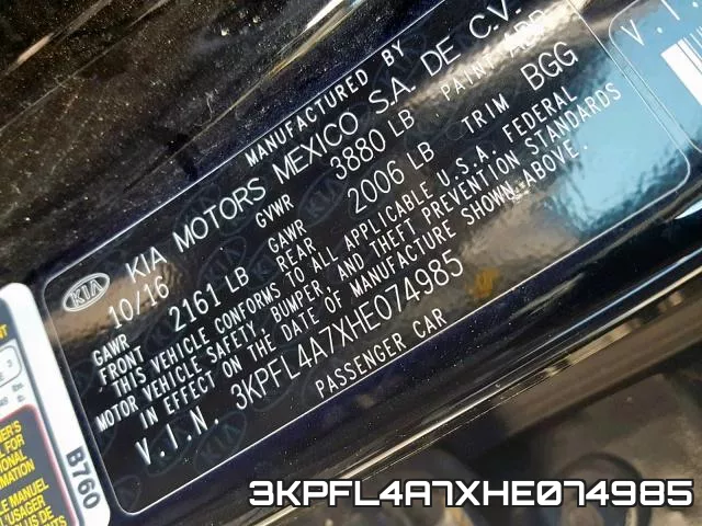 3KPFL4A7XHE074985 фото 2
