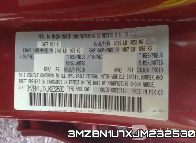 3MZBN1U7XJM232530 фото 10