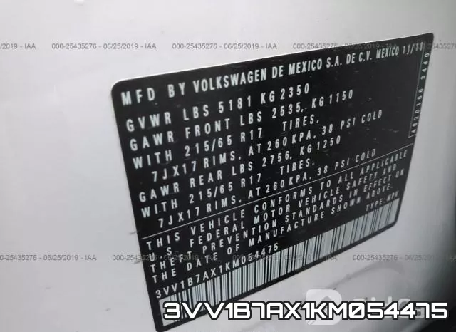 3VV1B7AX1KM054475 фото 10