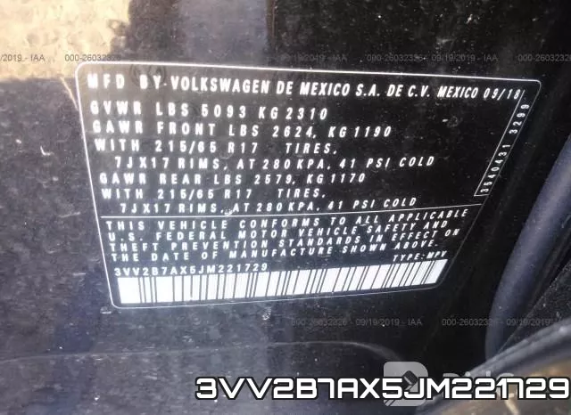3VV2B7AX5JM221729 фото 10