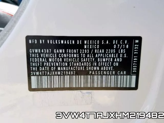 3VW4T7AJXHM219482 фото 2