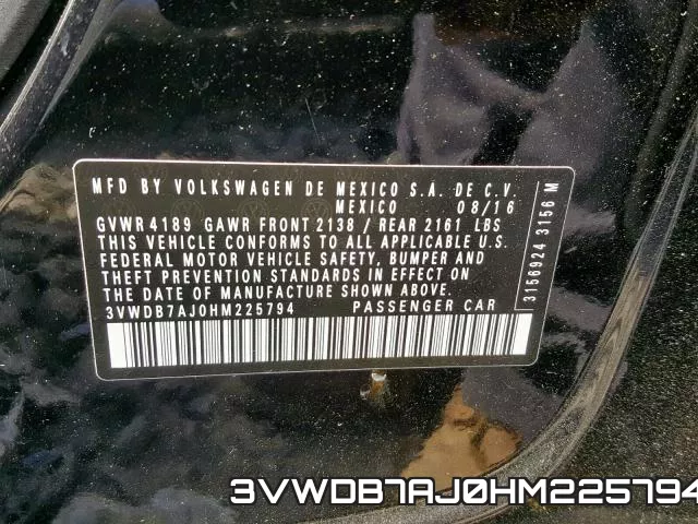 3VWDB7AJ0HM225794 фото 2
