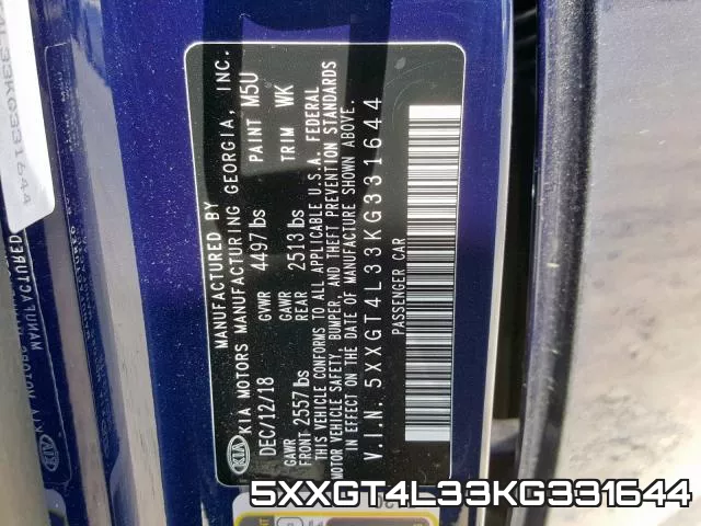 5XXGT4L33KG331644 фото 2