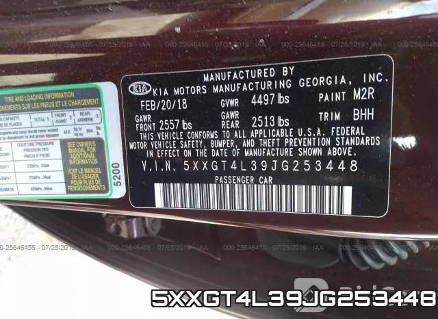 5XXGT4L39JG253448 фото 10