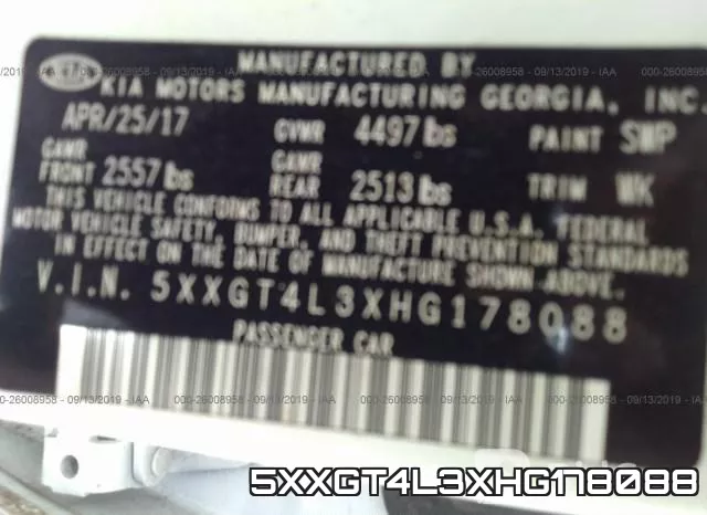 5XXGT4L3XHG178088 фото 10