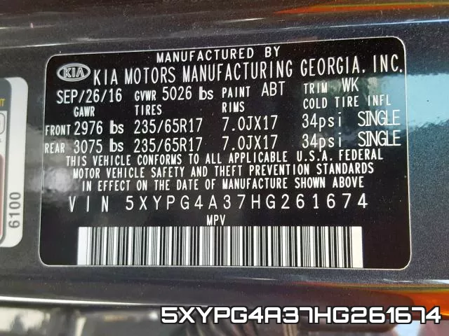 5XYPG4A37HG261674 фото 2