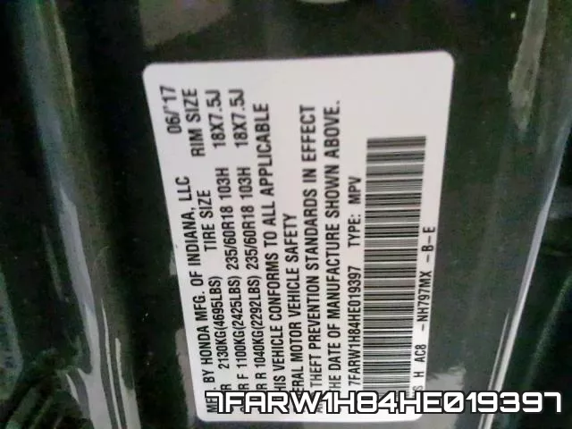 7FARW1H84HE019397 фото 2