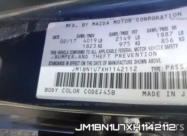 JM1BN1U7XH1142112 фото 10