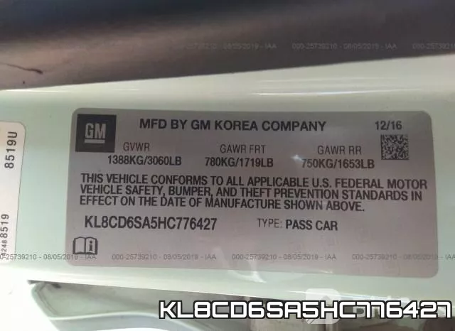 KL8CD6SA5HC776427 фото 10