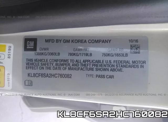 KL8CF6SA2HC760082 фото 10