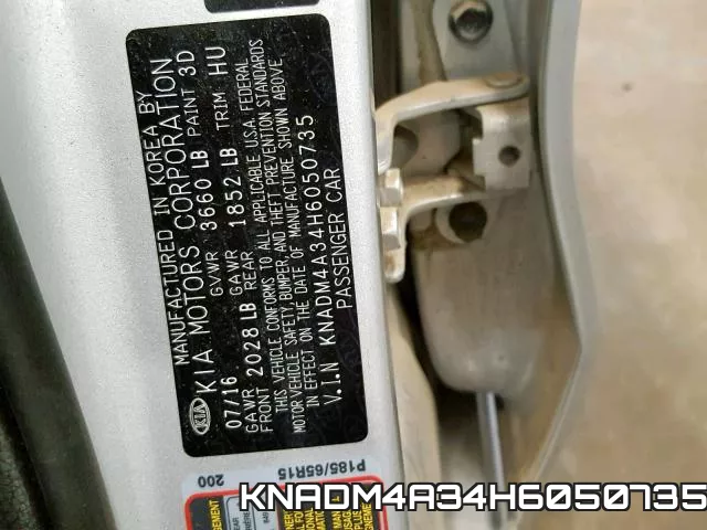 KNADM4A34H6050735 фото 2