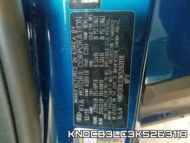 KNDCB3LC3K5263118 фото 2
