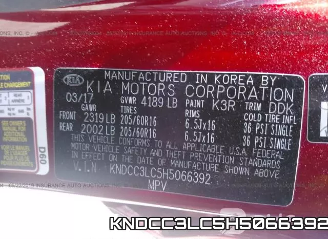 KNDCC3LC5H5066392 фото 10