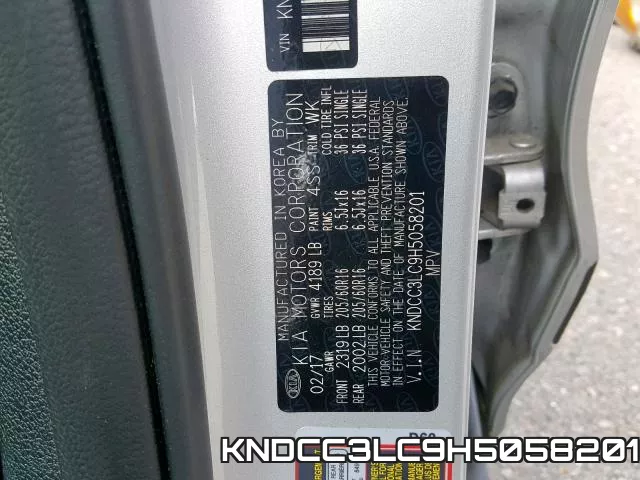 KNDCC3LC9H5058201 фото 2