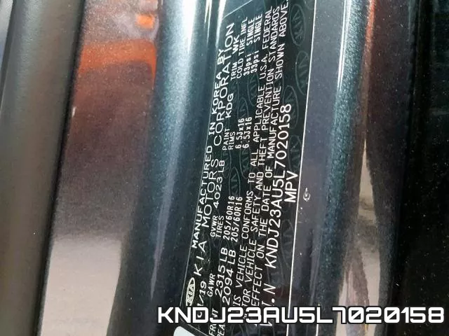 KNDJ23AU5L7020158 фото 2
