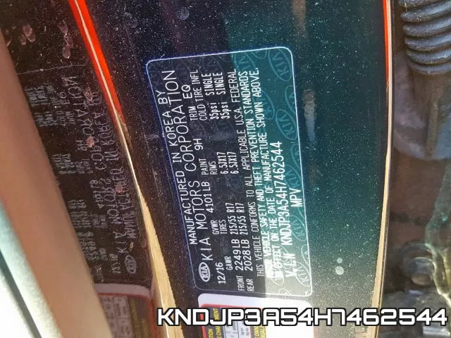 KNDJP3A54H7462544 фото 2