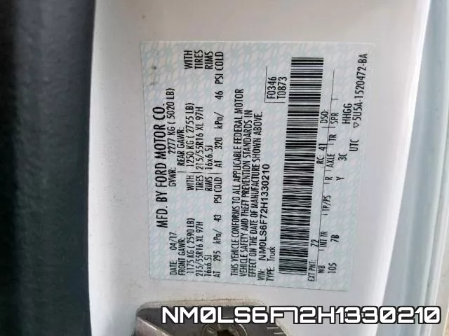 NM0LS6F72H1330210 фото 2