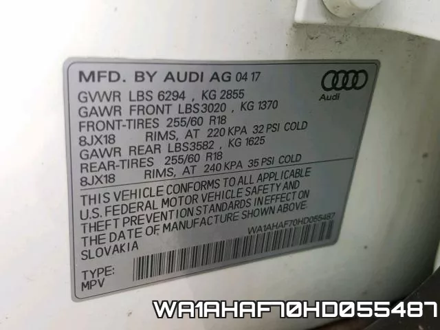 WA1AHAF70HD055487 фото 2