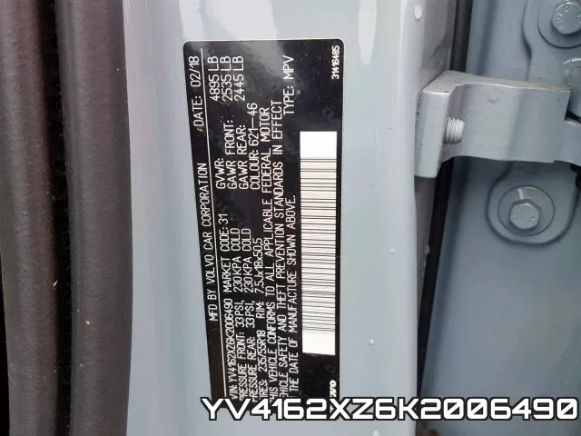 YV4162XZ6K2006490 фото 2