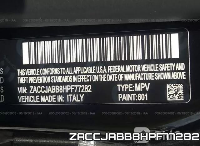 ZACCJABB8HPF77282 фото 10