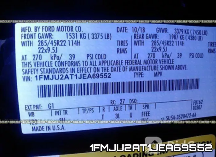 1FMJU2AT1JEA69552 фото 10