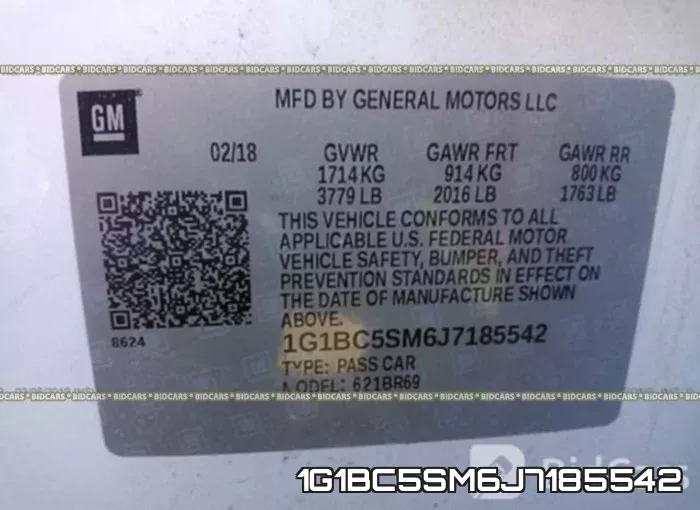 1G1BC5SM6J7185542 фото 10