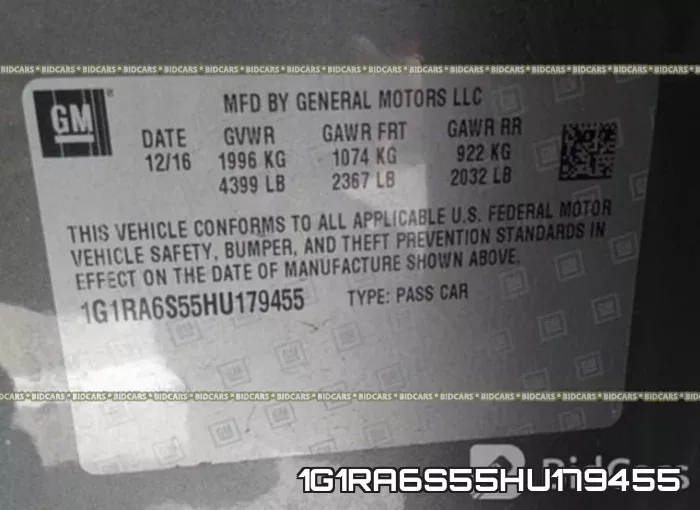 1G1RA6S55HU179455 фото 10