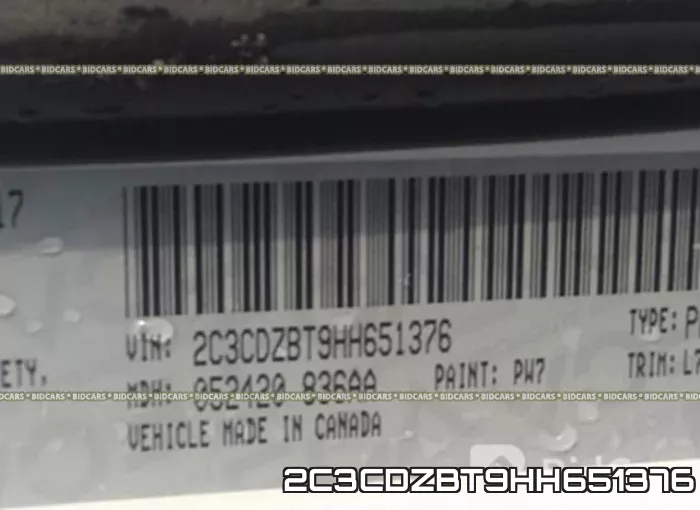 2C3CDZBT9HH651376 фото 10