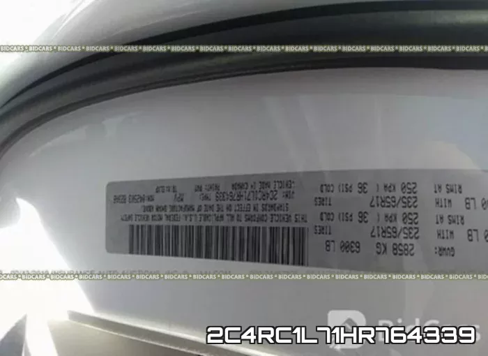 2C4RC1L71HR764339 фото 10