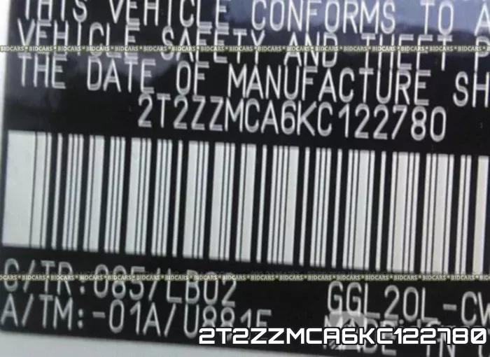 2T2ZZMCA6KC122780 фото 10