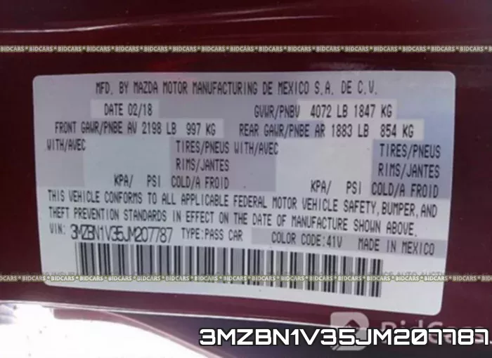 3MZBN1V35JM207787 фото 10
