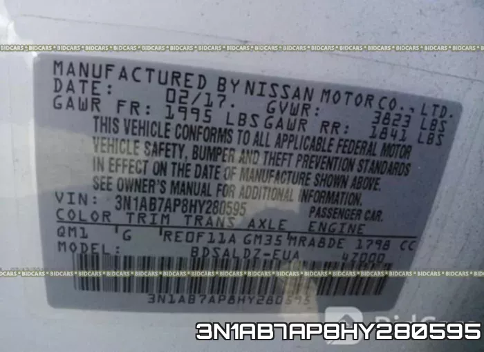 3N1AB7AP8HY280595 фото 10