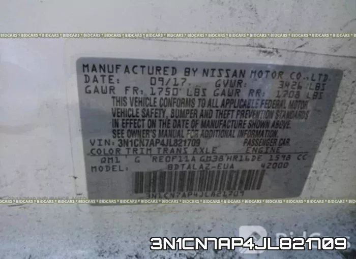 3N1CN7AP4JL821709 фото 10