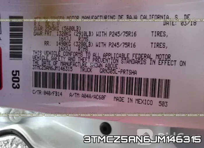3TMCZ5AN6JM146315 фото 10